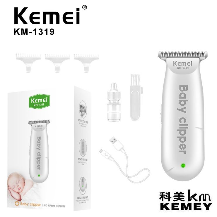 Mașină de tuns pentru copii Kemei KM-1319, USB