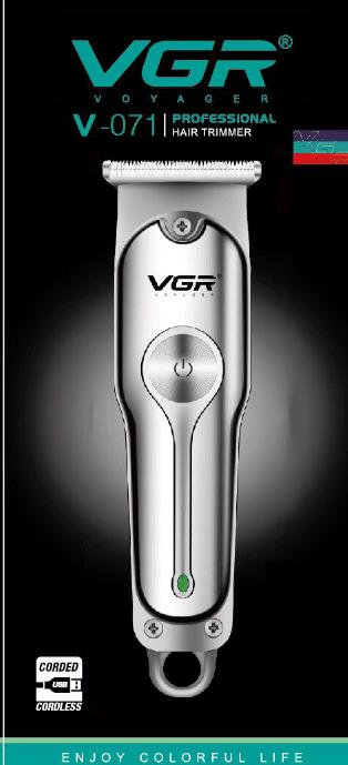 Trimmer VGR V-071 cu lamă T și încărcare USB