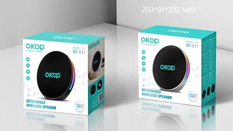 Boxă portabilă OKOP KP-821, Bluetooth 5.3, 10 W