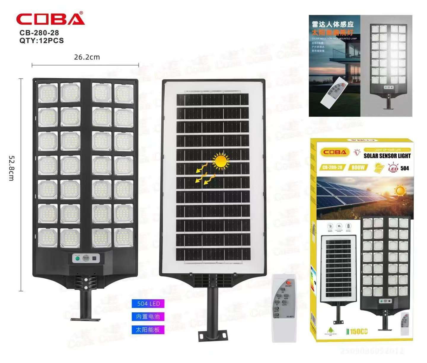 Lampa solara COBA CB-280-28LED
