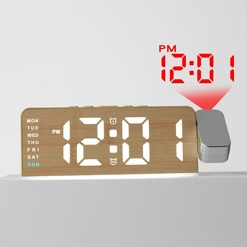 Ceas digital 8055 cu proiecție, alarmă și temperatură