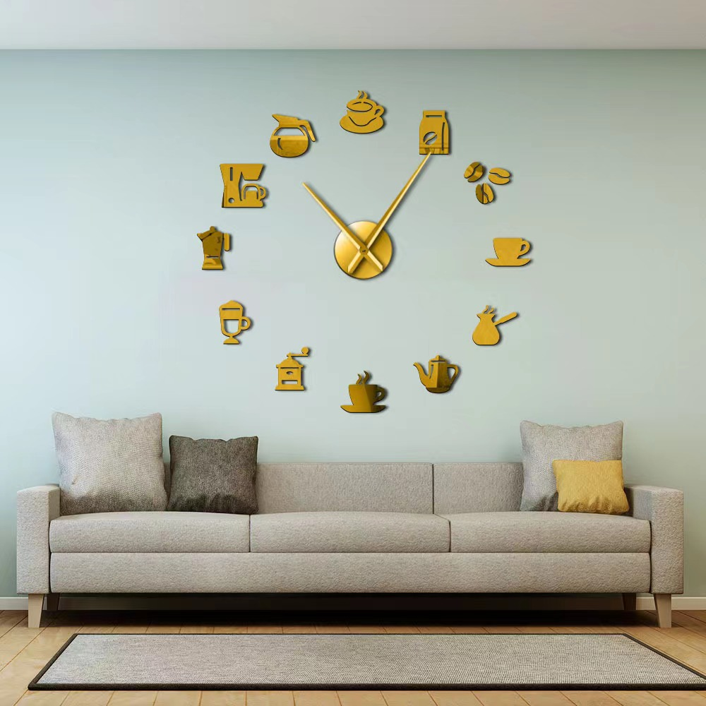 Ceas decorativ de perete cu tematică cafea ZH183620 / ZH181020