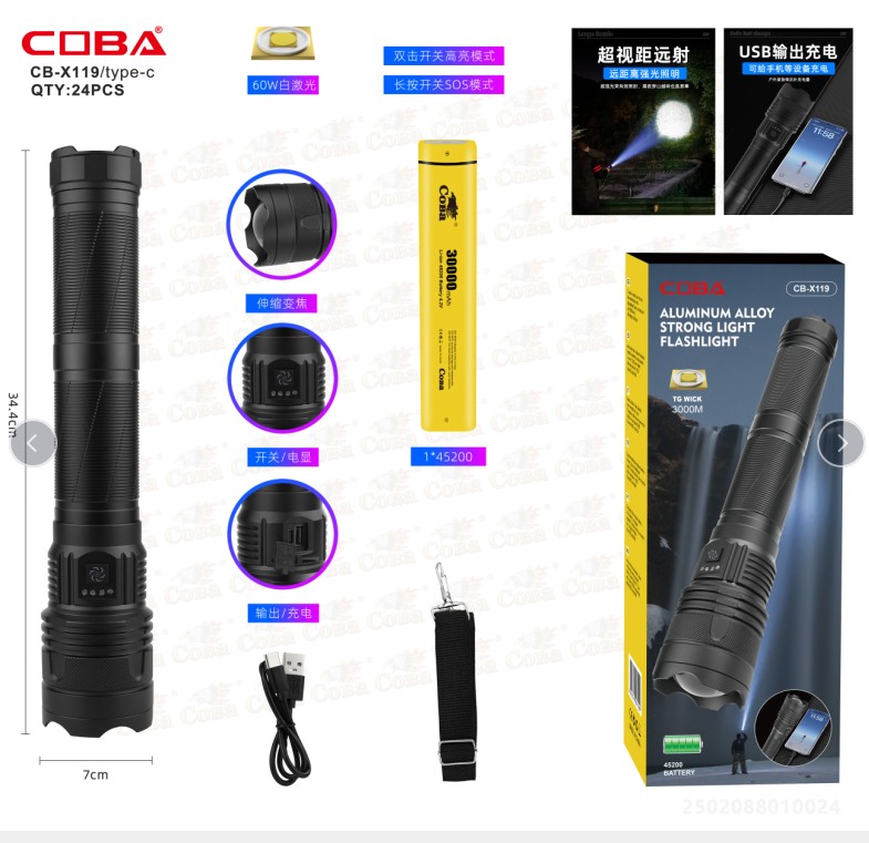 Lanterna COBA CB-X119-TG