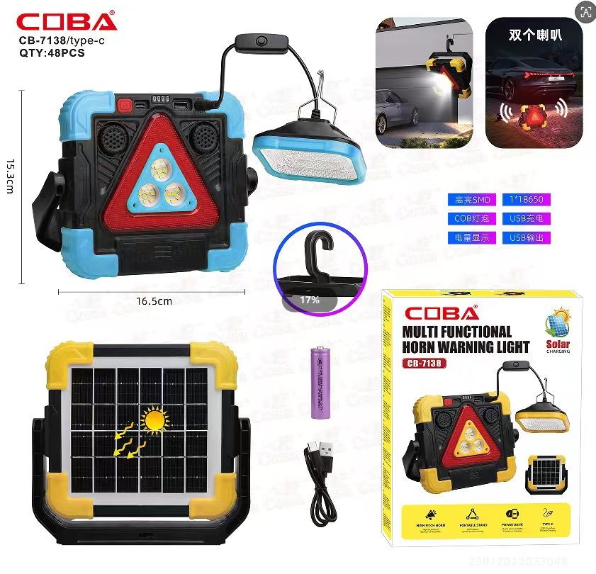 Lampa solara COBA CB-7138