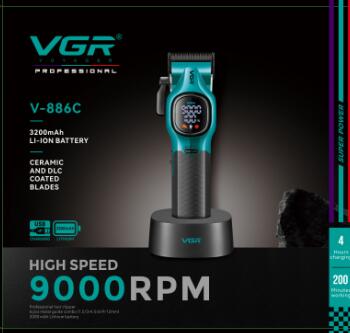 Mașină de tuns VGR V-886C verde
