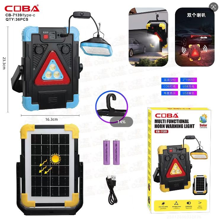 Lampa solara COBA CB-7139