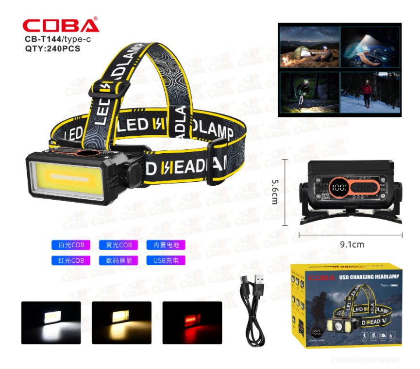 Lanterna de cap COBA CB-T144