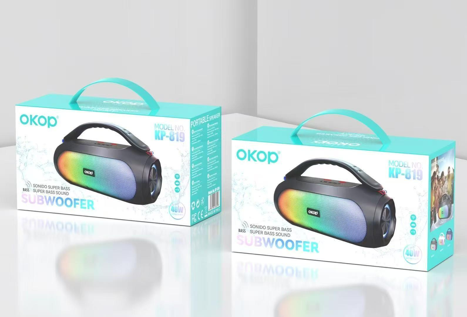 Boxă portabilă OKOP KP-819, Bluetooth 5.3, 40 W